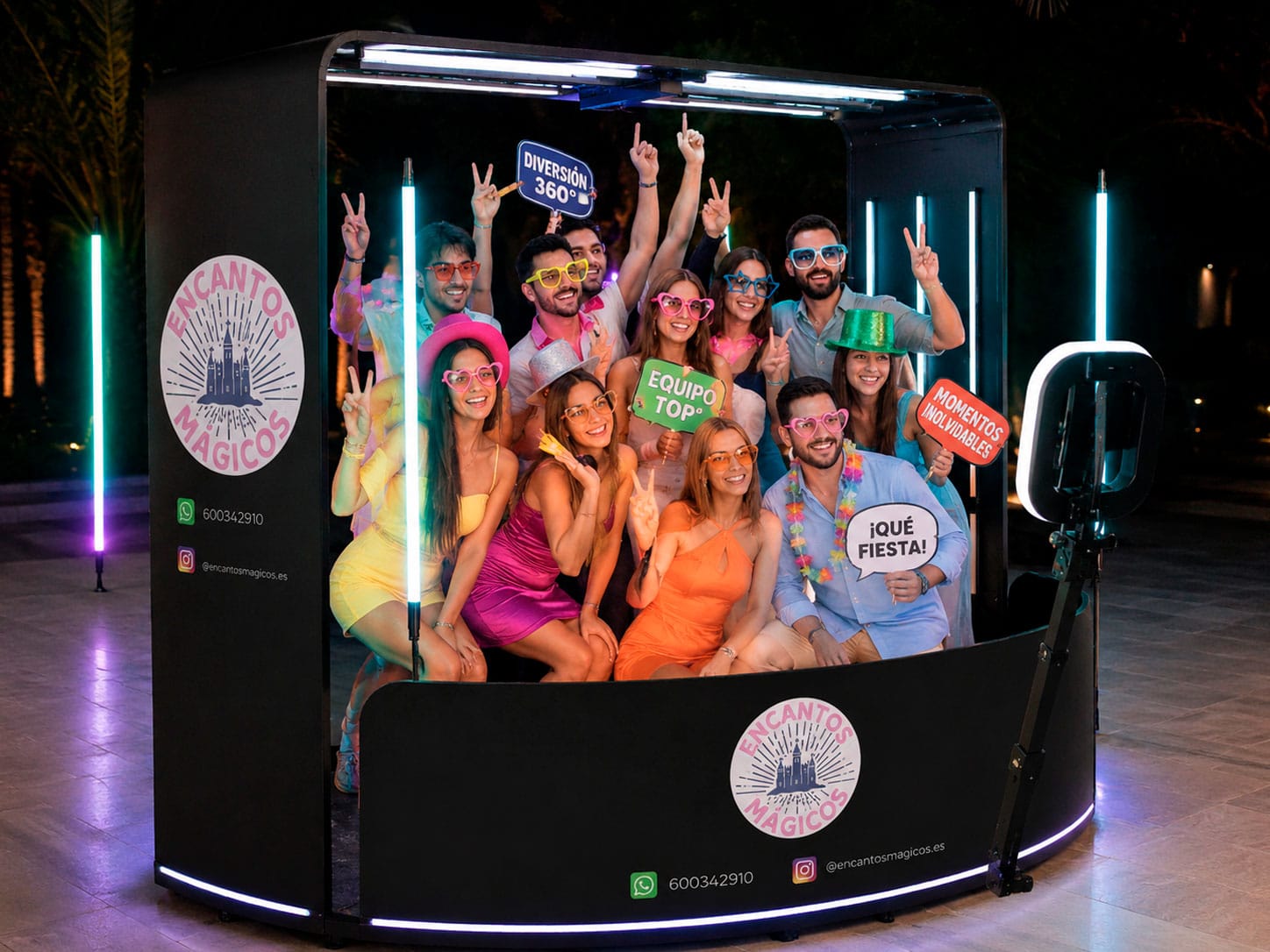 Fotomatón 360º para fiestas y eventos en La Palma
